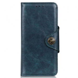 Housse Xiaomi 13 Pro Simili Cuir Verni Bouton KHAZNEH