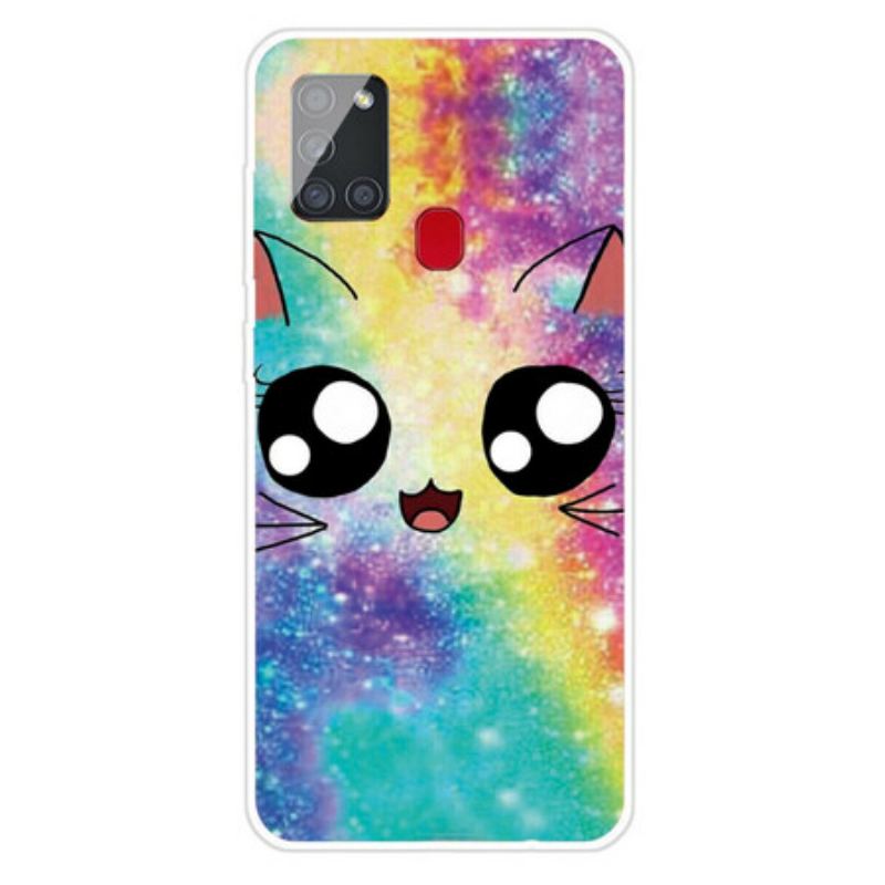 Coque Samsung Galaxy A21s Chat Cartoon