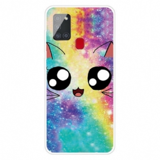 Coque Samsung Galaxy A21s Chat Cartoon