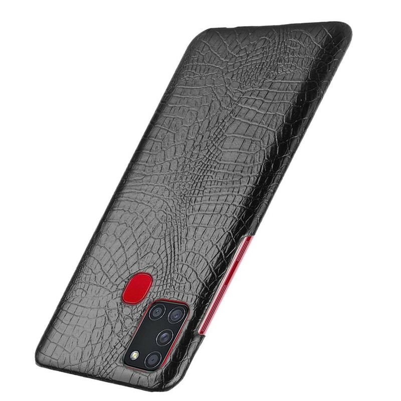 Coque Samsung Galaxy A21s Effet Peau de Crocodile