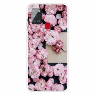 Coque Samsung Galaxy A21s Fleurs Intense