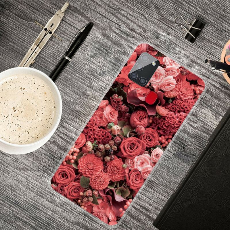 Coque Samsung Galaxy A21s Fleurs Intense