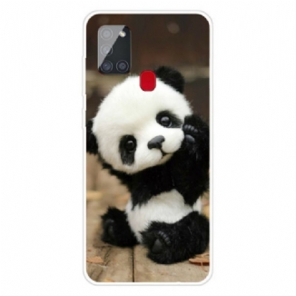 Coque Samsung Galaxy A21s Flexible Panda