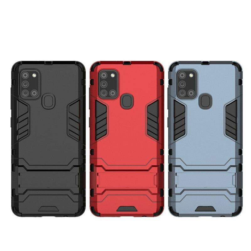 Coque Samsung Galaxy A21s Languette Ultra Résistante