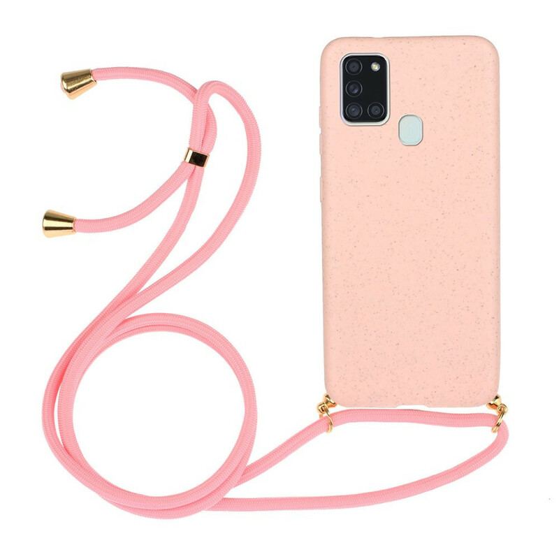 Coque Samsung Galaxy A21s Silicone avec Cordon Coloré