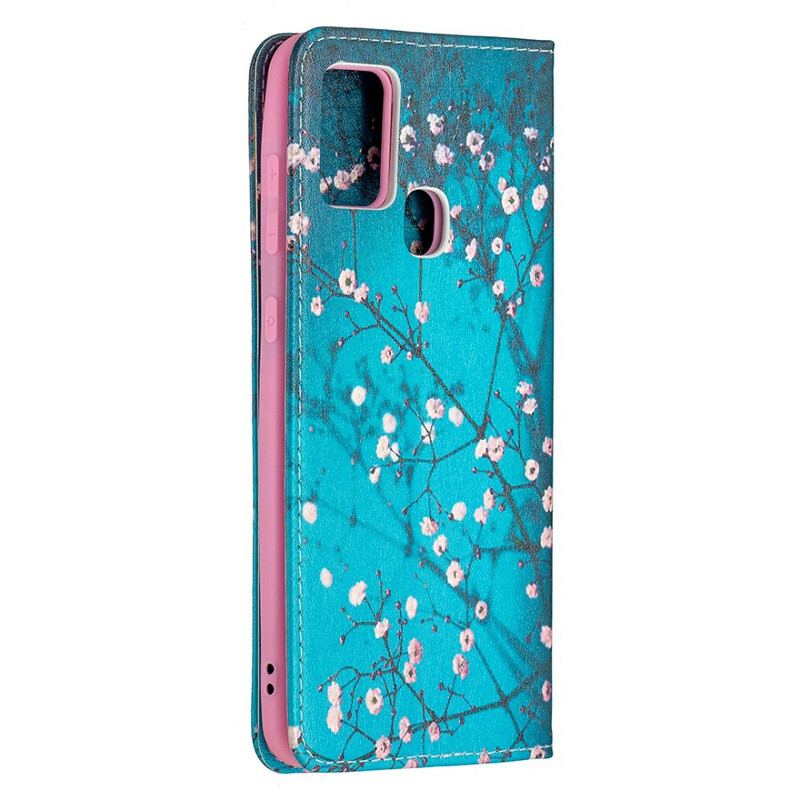 Flip Cover Samsung Galaxy A21s Branches Fleuries