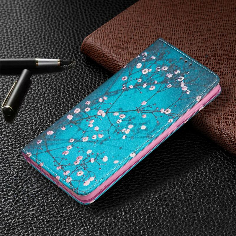 Flip Cover Samsung Galaxy A21s Branches Fleuries