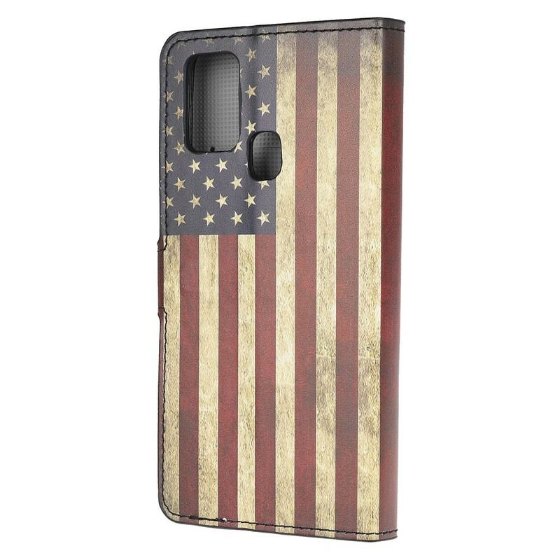 Housse Samsung Galaxy A21s Drapeau USA