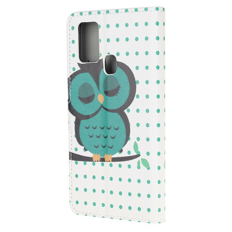 Housse Samsung Galaxy A21s Hibou Endormi