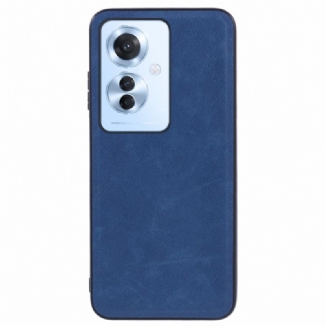 Coque Oppo Reno 11F 5G Texture Cuir Rétro