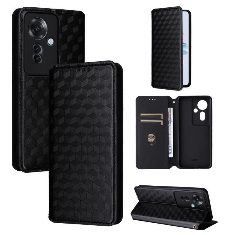 Flip Cover Oppo Reno 11F 5G Motif Losanges