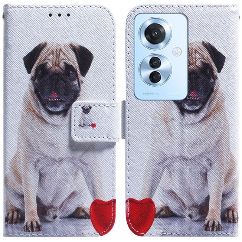 Housse Oppo Reno 11F 5G Pug Dog