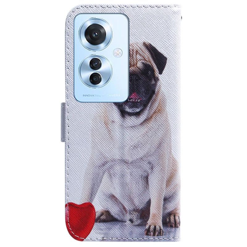 Housse Oppo Reno 11F 5G Pug Dog