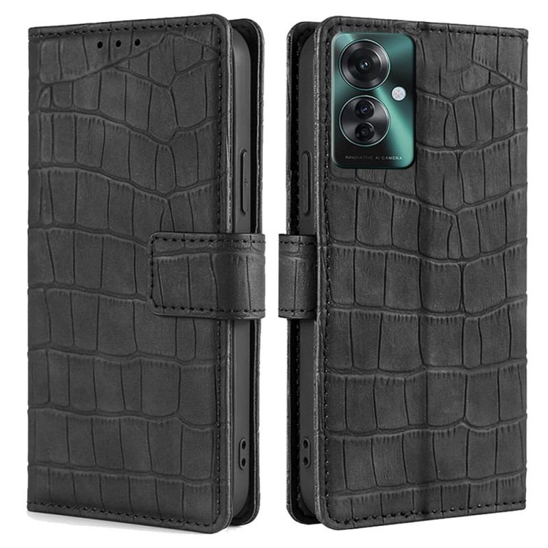 Housse Oppo Reno 11F 5G Texture Crocodile