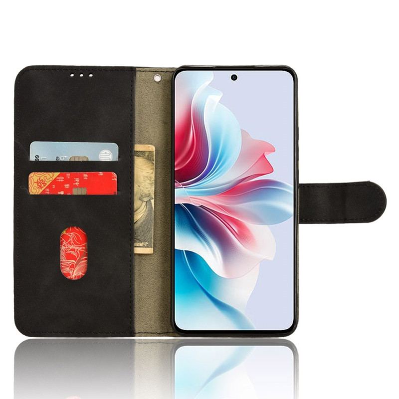 Housse Oppo Reno 11F Simili Cuir Effet Daim