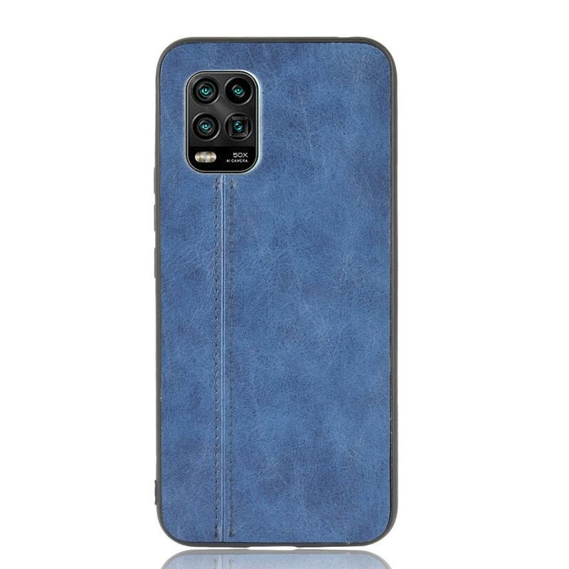 Coque Xiaomi Mi 10 Lite Effet Cuir Couture