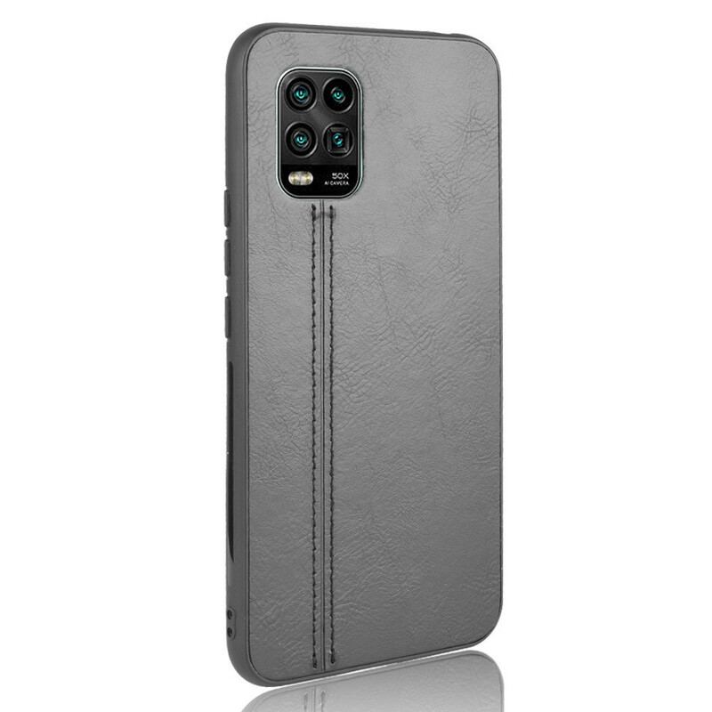 Coque Xiaomi Mi 10 Lite Effet Cuir Couture