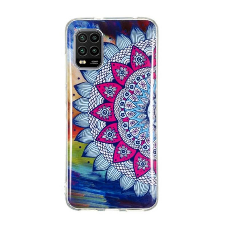 Coque Xiaomi Mi 10 Lite Mandala Coloré Fluorescente