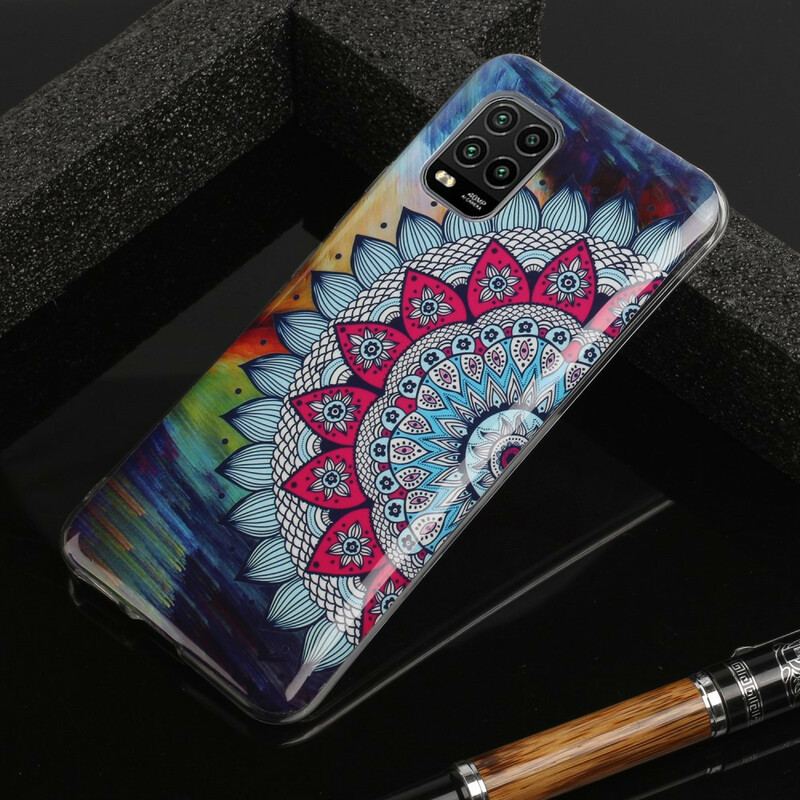 Coque Xiaomi Mi 10 Lite Mandala Coloré Fluorescente