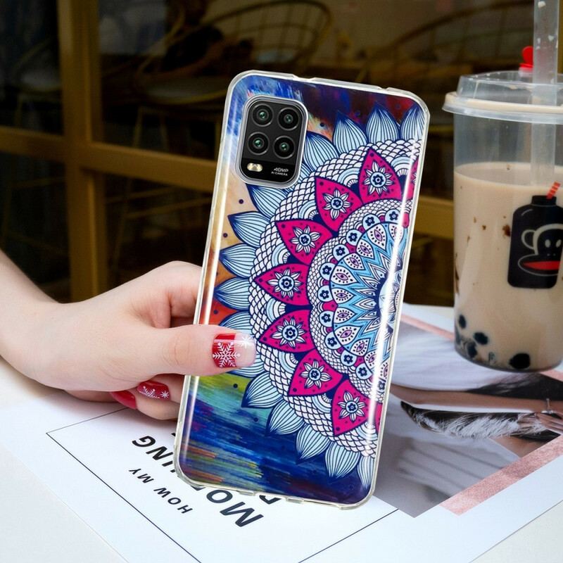 Coque Xiaomi Mi 10 Lite Mandala Coloré Fluorescente