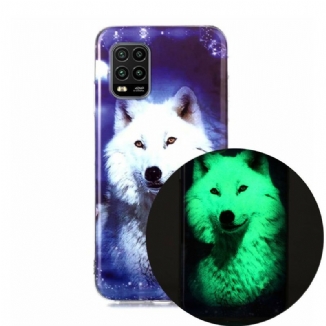 Coque Xiaomi Mi 10 Lite Série Loup Fluorescente