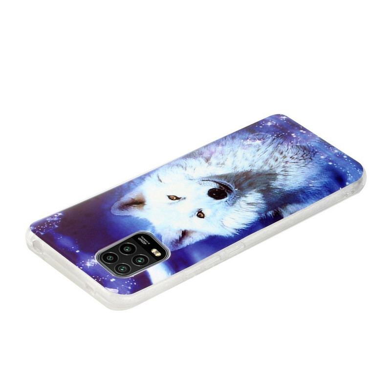 Coque Xiaomi Mi 10 Lite Série Loup Fluorescente