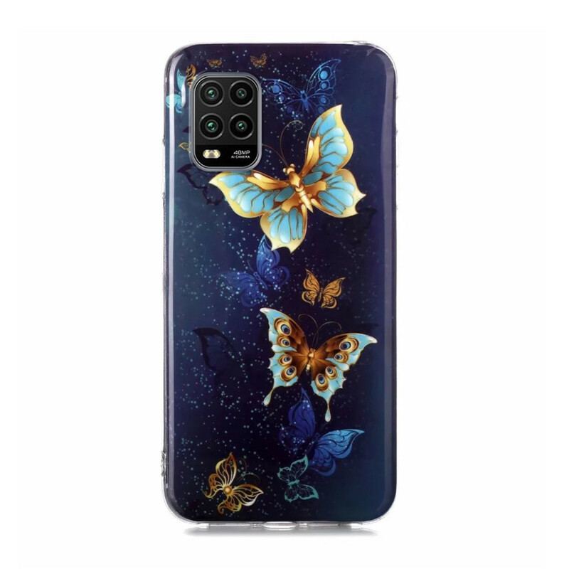 Coque Xiaomi Mi 10 Lite Série Papillons Fluorescente