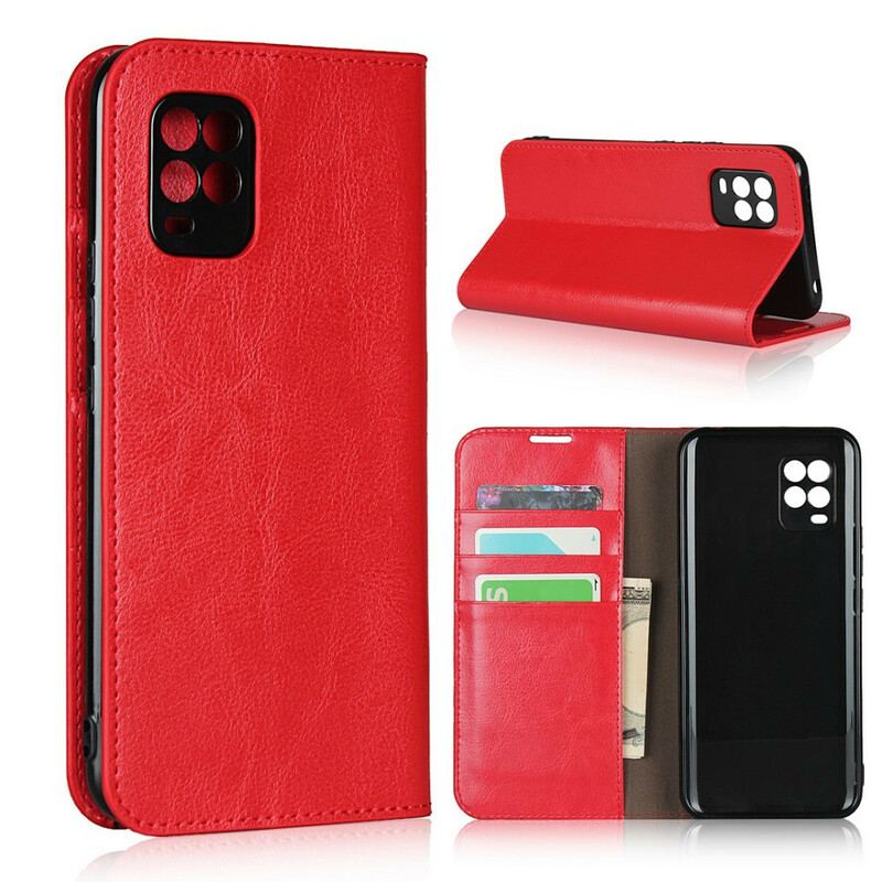 Flip Cover Xiaomi Mi 10 Lite Cuir Véritable