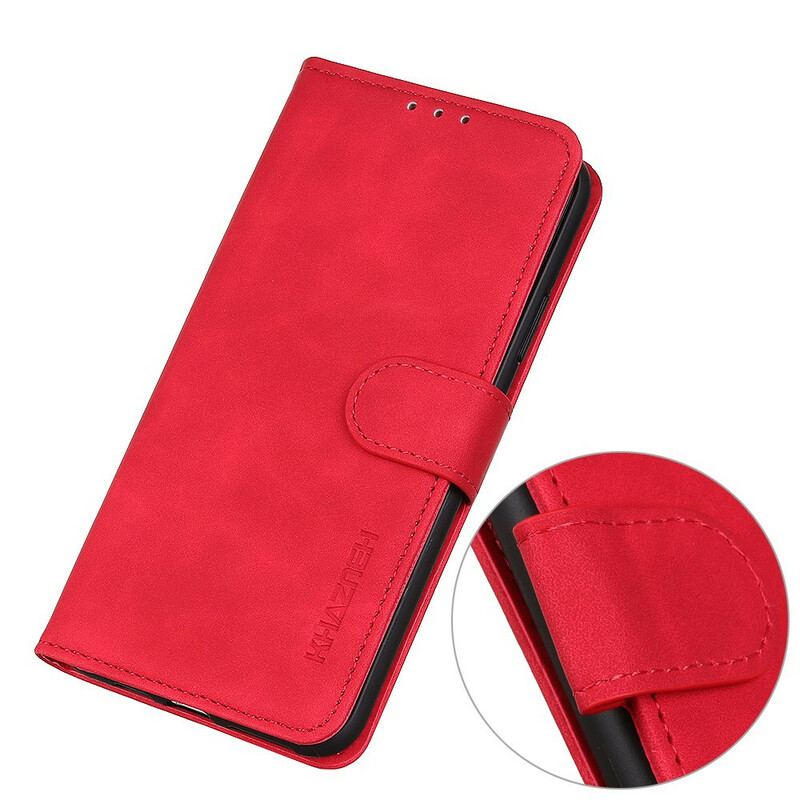 Housse Xiaomi Mi 10 Lite Matte Effet Cuir Vintage KHAZNEH