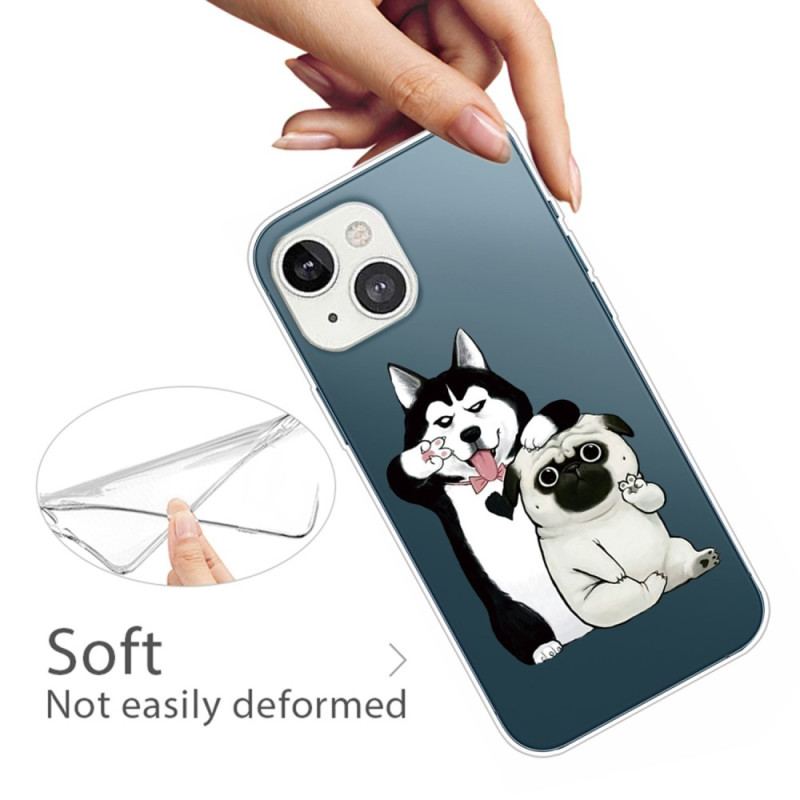 Coque iPhone 14 Plus Chiens Fun