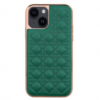 Coque iPhone 14 Plus Effet Cuir Couture VIETAO