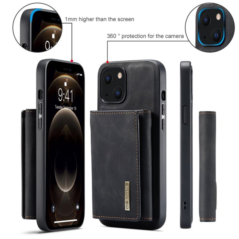 Coque iPhone 14 Plus Porte-Cartes Détachable DG.MING