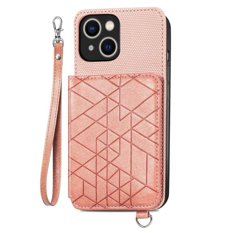 Coque iPhone 14 Plus Simili Cuir Pochette Porte-Cartes