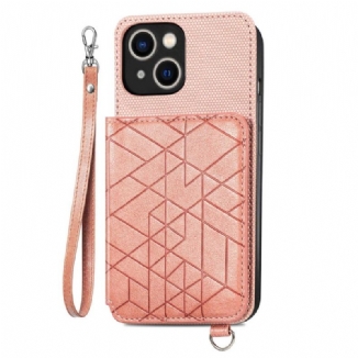 Coque iPhone 14 Plus Simili Cuir Pochette Porte-Cartes