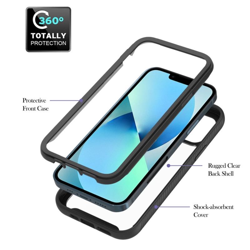 Coque iPhone 14 Plus Transparente avec Anneau-Support