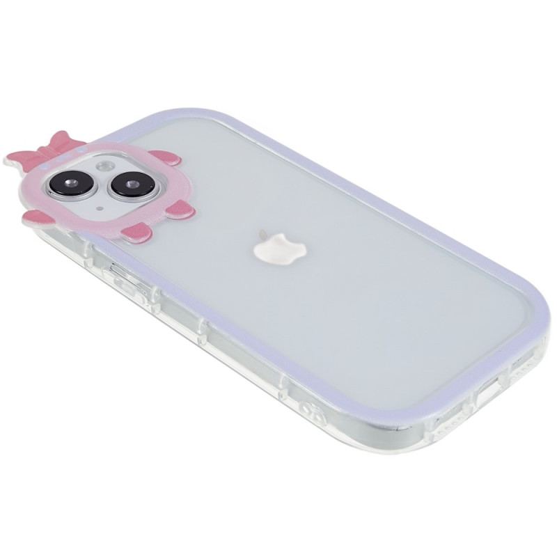 Coque iPhone 14 Plus Transparente et Protection Lentille Amusante