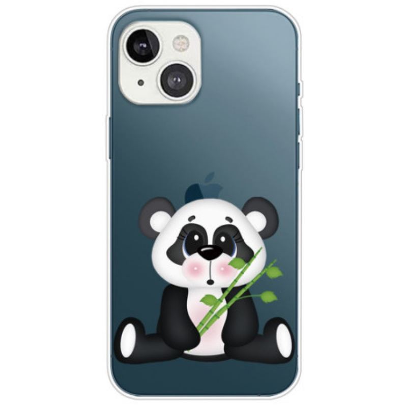 Coque iPhone 14 Plus Transparente Panda Triste