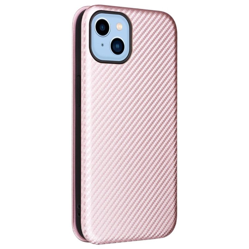 Flip Cover iPhone 14 Plus Fibre Carbone