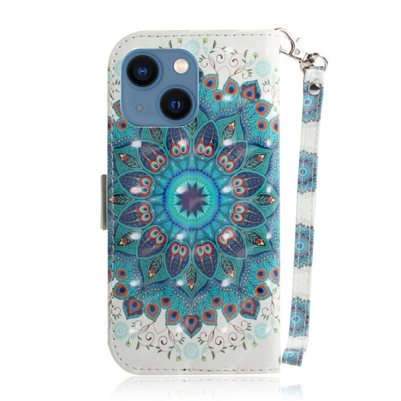 Housse iPhone 14 Plus Mandala à Lanière