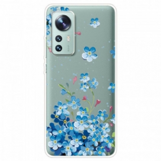 Coque  Xiaomi 12 / 12X  Bouquet de Fleurs Bleues