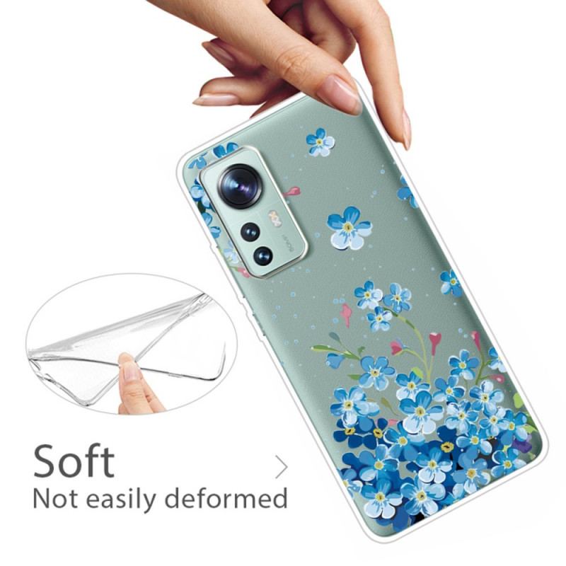 Coque  Xiaomi 12 / 12X  Bouquet de Fleurs Bleues