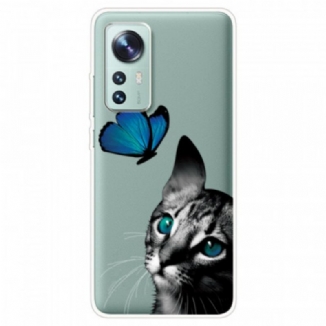 Coque  Xiaomi 12 / 12X  Chat et Papillon