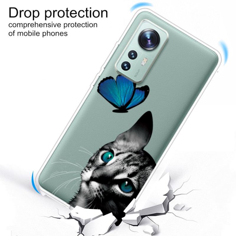 Coque  Xiaomi 12 / 12X  Chat et Papillon