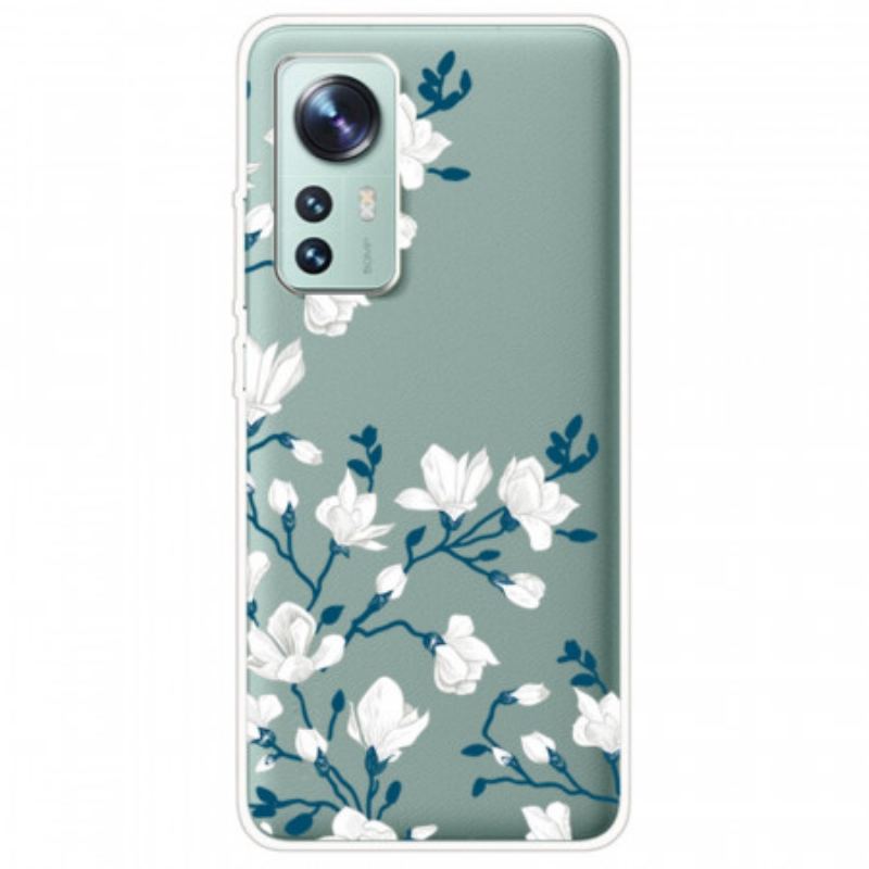 Coque  Xiaomi 12 / 12X  Fleurs Blanches