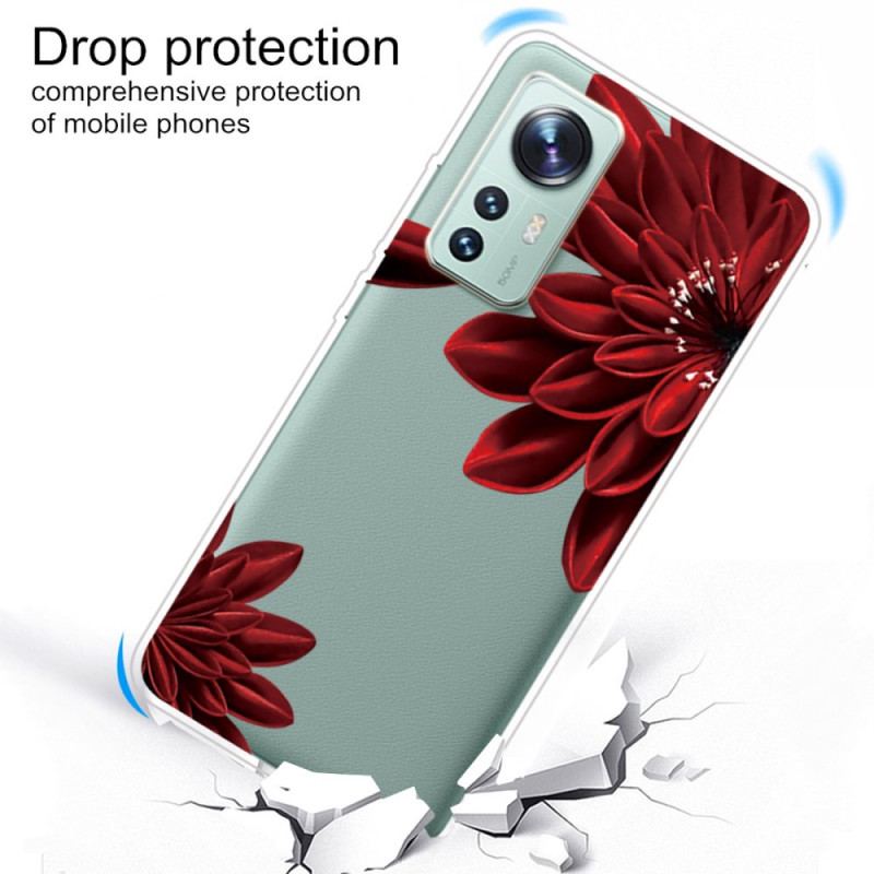 Coque  Xiaomi 12 / 12X  Fleurs Rouges