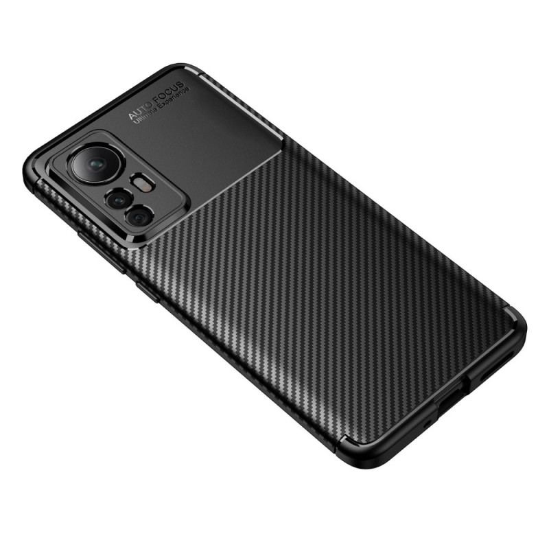 Coque  Xiaomi 12 / 12X Flexible Texture Fibre Carbone