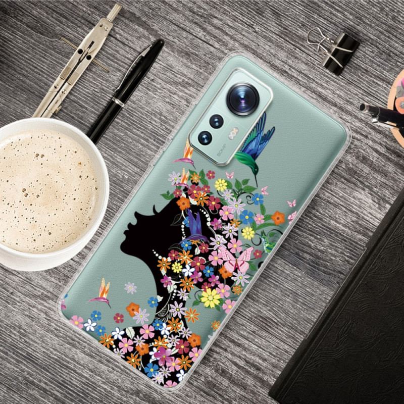 Coque  Xiaomi 12 / 12X  Jolie Tête Fleurie