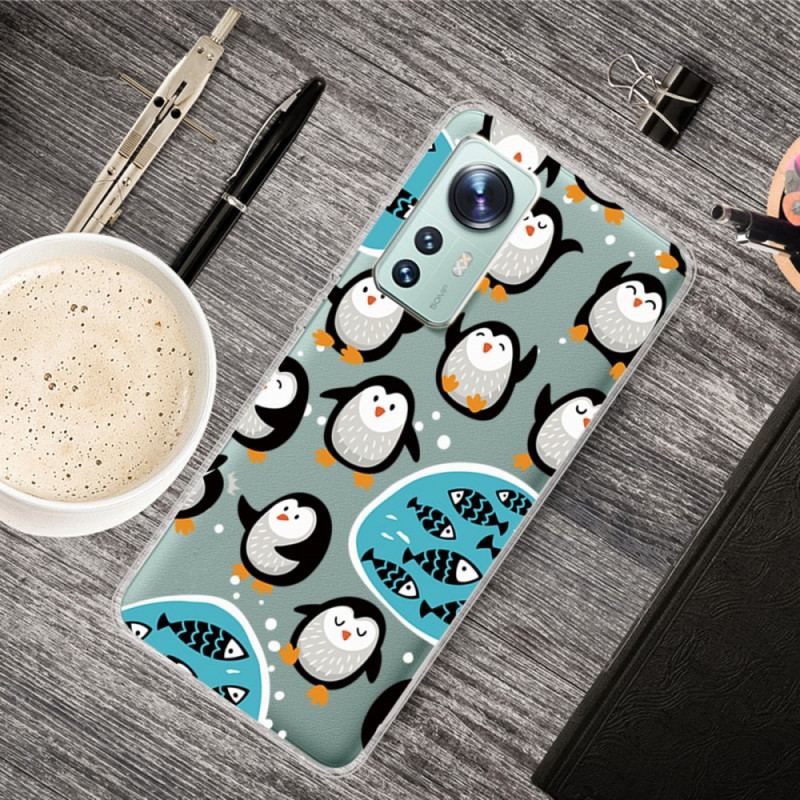 Coque  Xiaomi 12 / 12X  Pingouins et Poissons