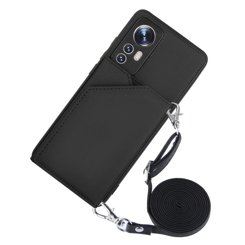 Coque Xiaomi 12 / 12X Porte-cartes et Bandoulière