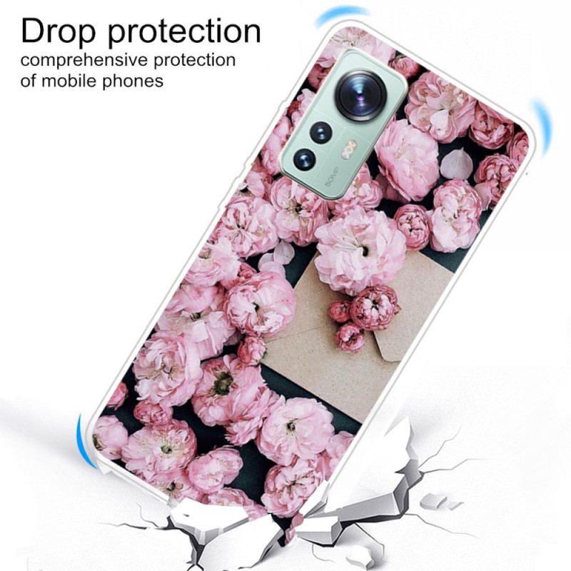 Coque  Xiaomi 12 / 12X  Silicone Fleurs